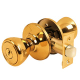 Half-round tubular Stainless steel Knob lock Entry, Privacy, Passage