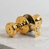 Half-round tubular Stainless steel Knob lock Entry, Privacy, Passage